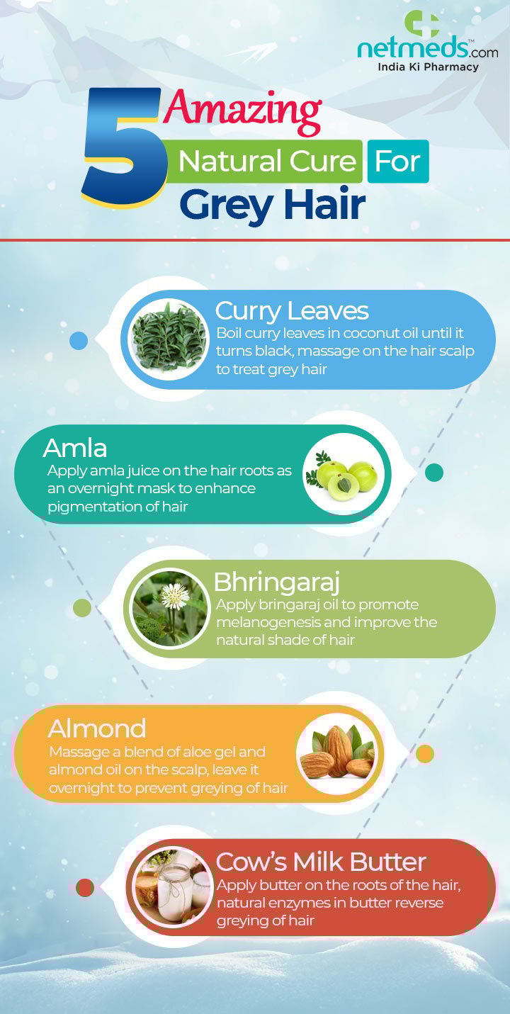 5 Amazing Natural Cure For Grey Hair