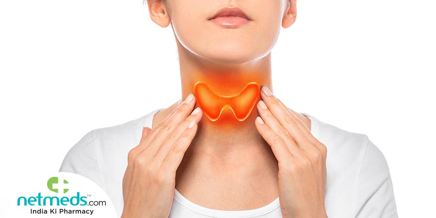 Woman with thyroid