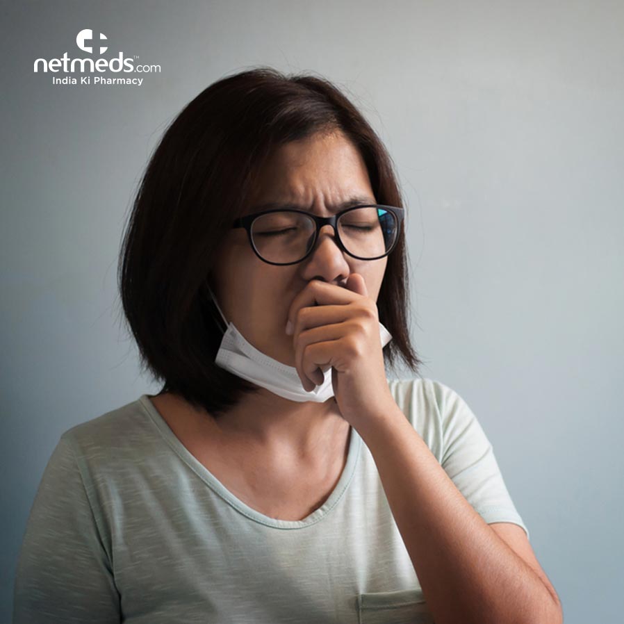 Girl with breathing difficulty