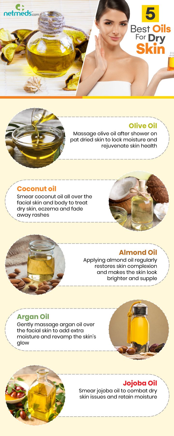 5 Best Oils For Dry Skin