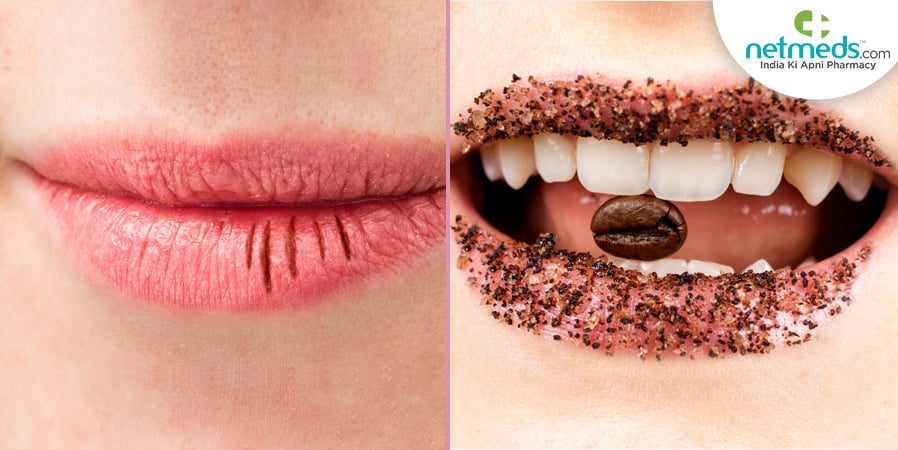 Coffee for chapped lips