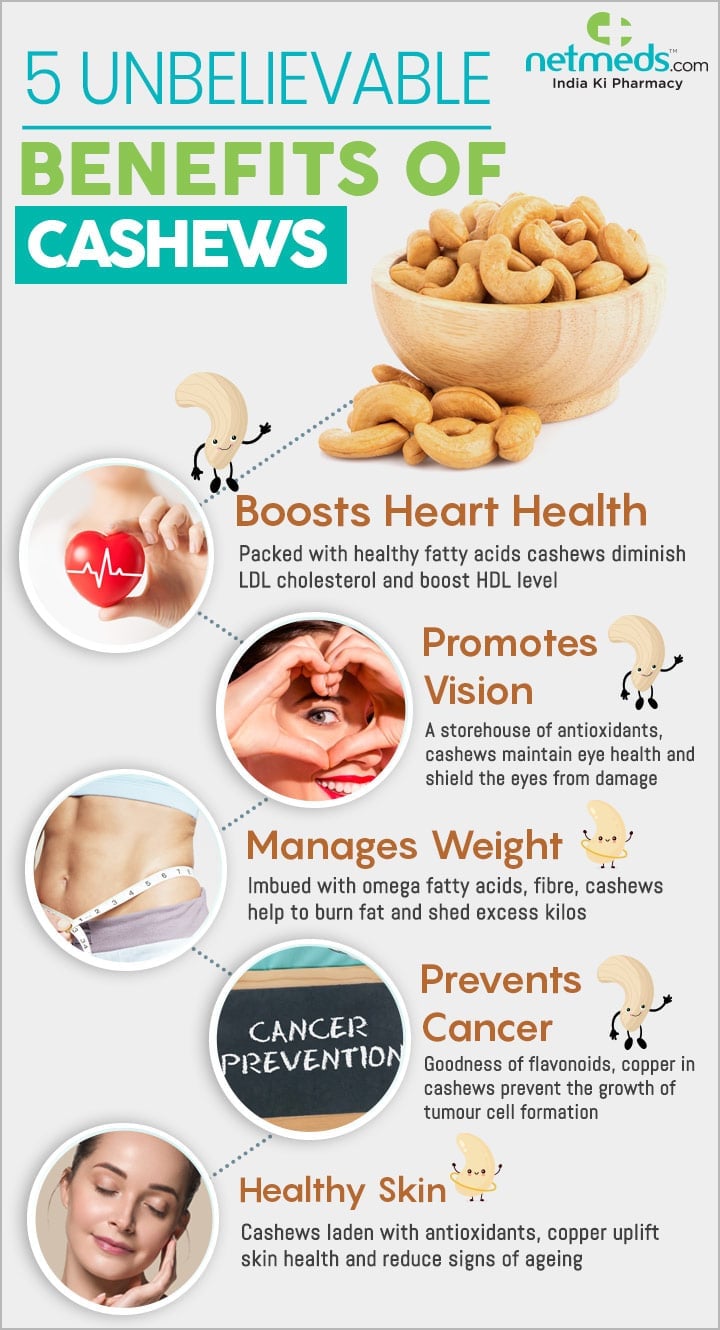 5 unbelievable benefits of cashews