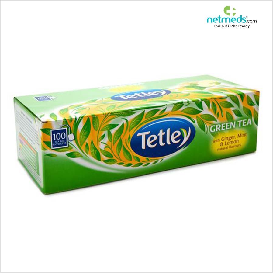 tetley green tea with ginger, mint and honey flavour