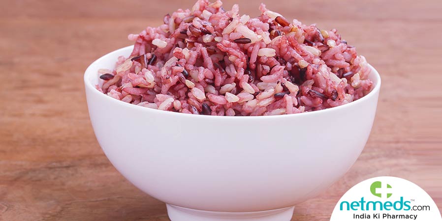 Cooked red rice