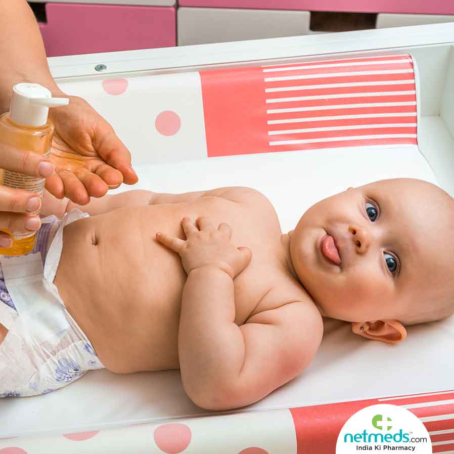 Oil Massage For A Baby