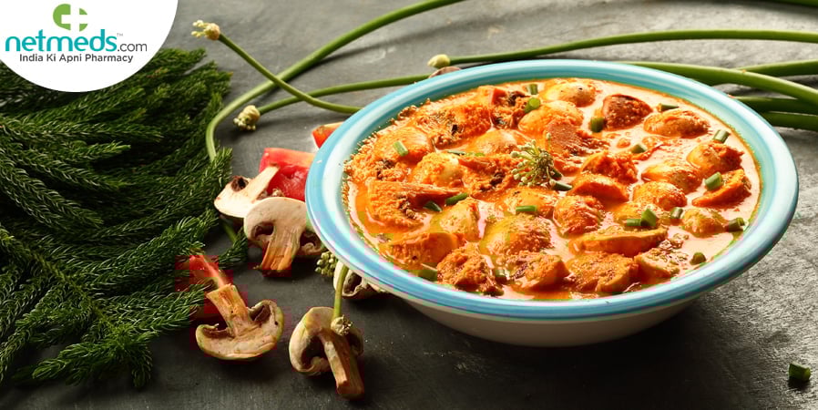 Vegan portobello mushroomm curry