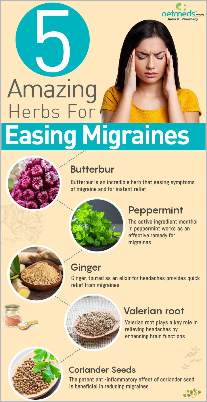 Amazing herbs for easing migraines