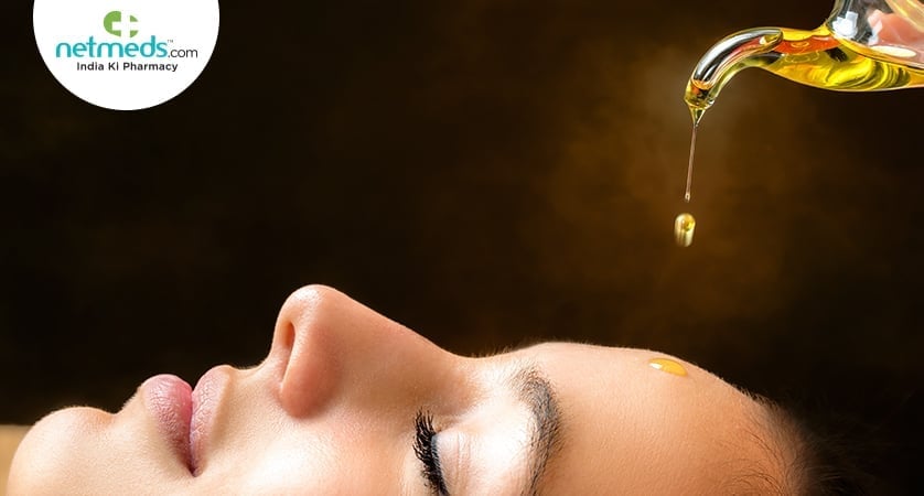 Woman Using Triphala Eyewash
