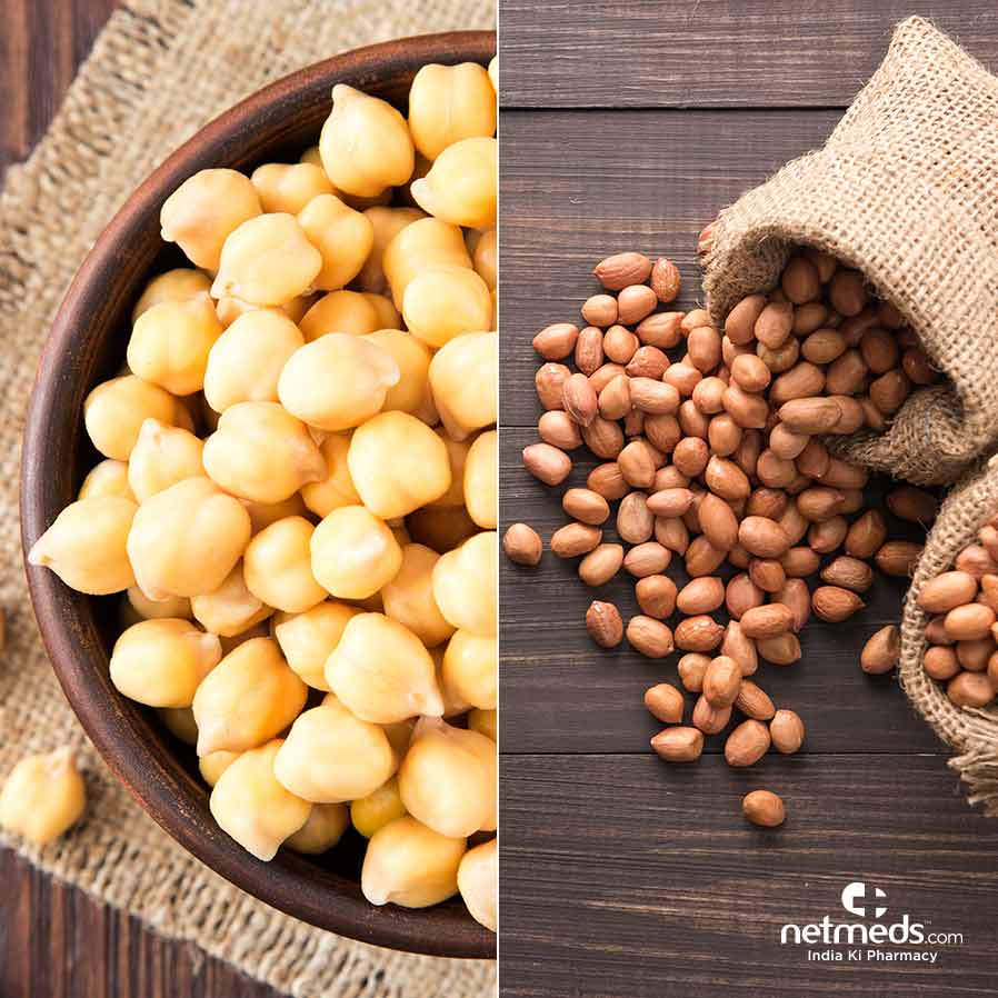 Peanuts, Chickpeas