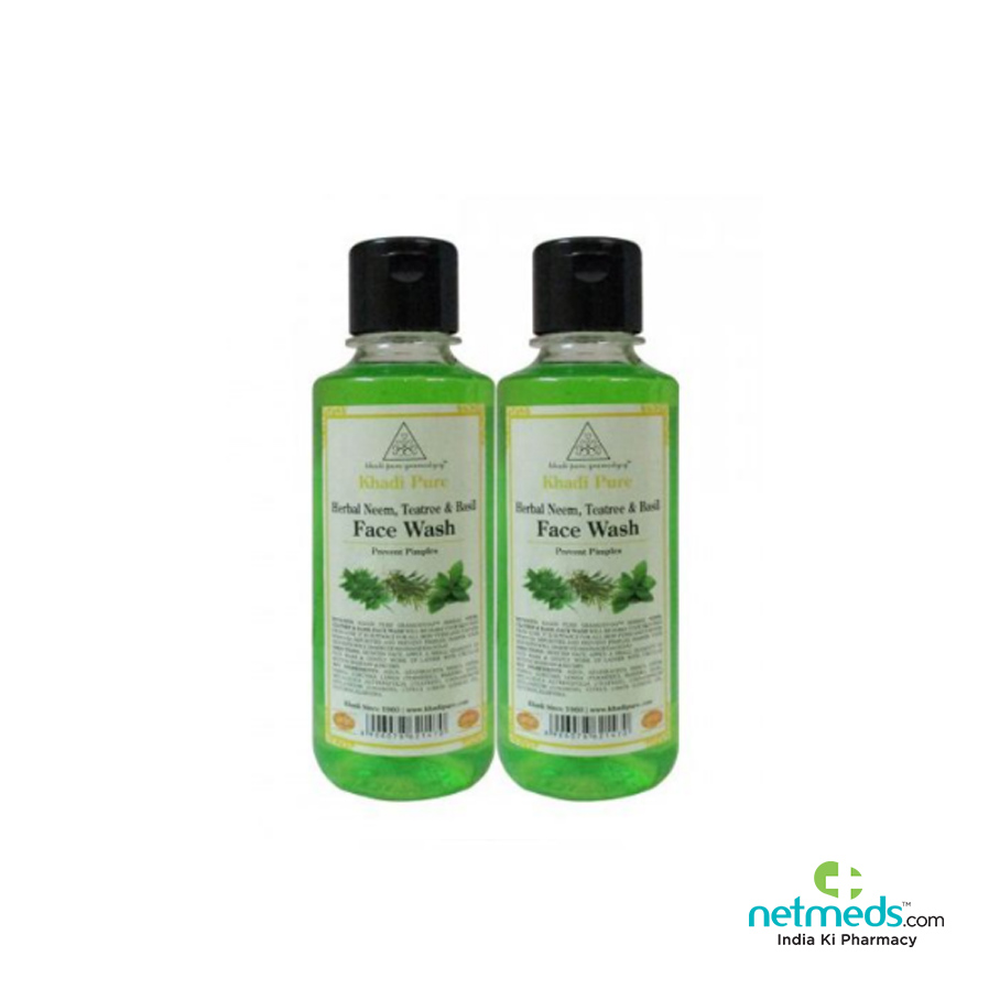 Khadi Pure Herbal Facewash With Neem, Tea Tree And Basil