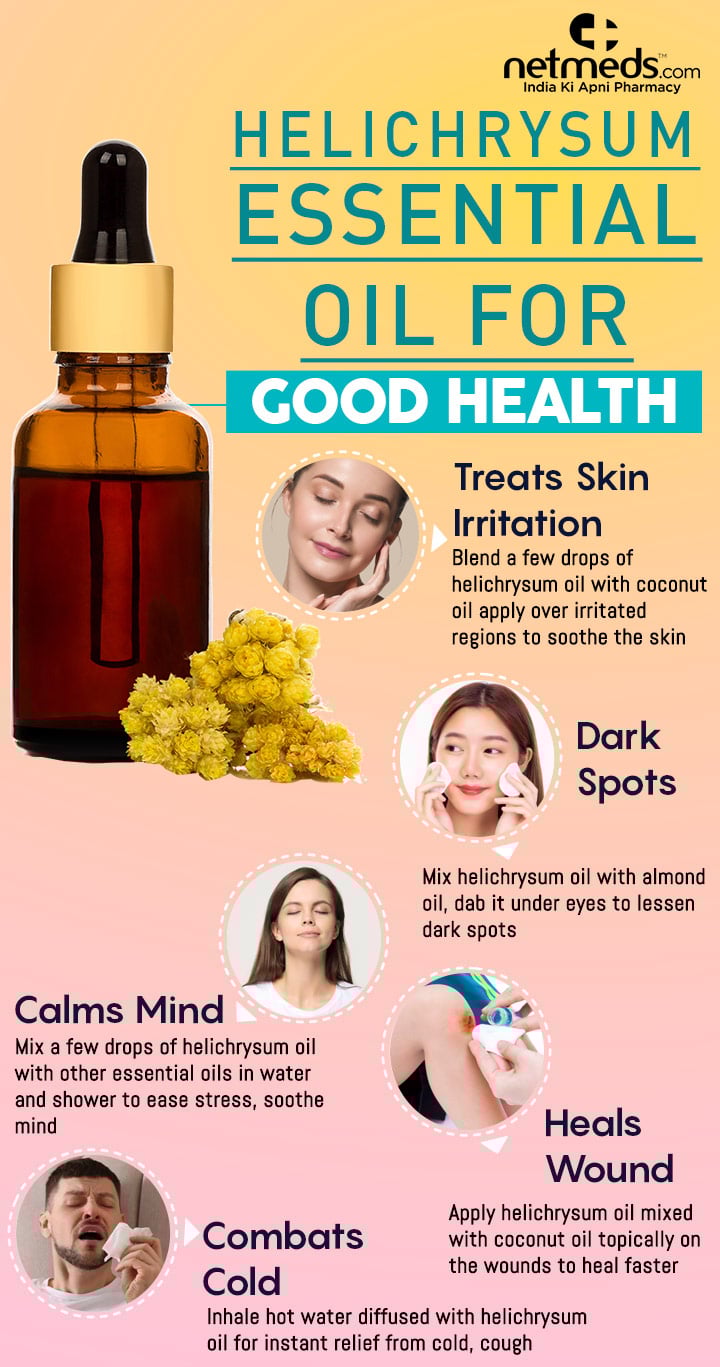 Helichrysum essential oil for skin