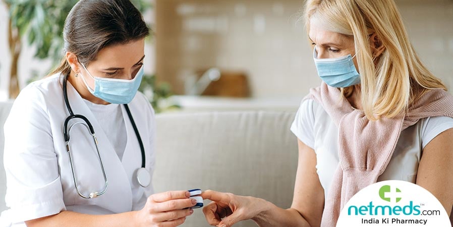 Checking with pulse oximeter