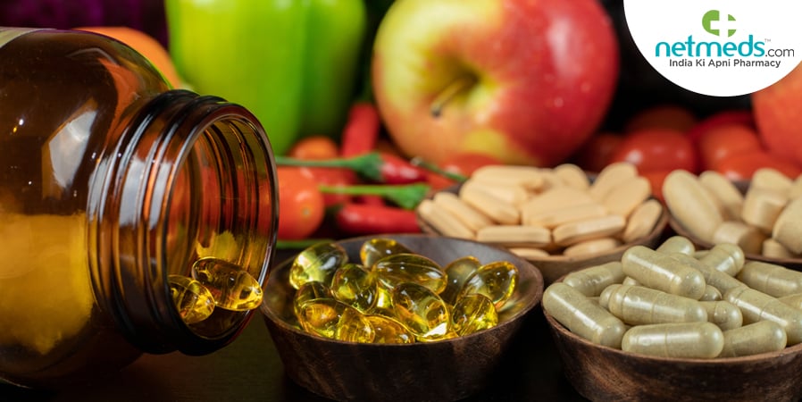 Fruits and vitamin supplements