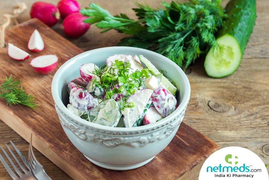 creamy radish salad