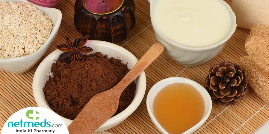 Cocoa powder for skin and hair