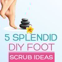 5 Amazing DIY Foot Scrub Recipes For A Soft And Beautiful Feet-Infographic