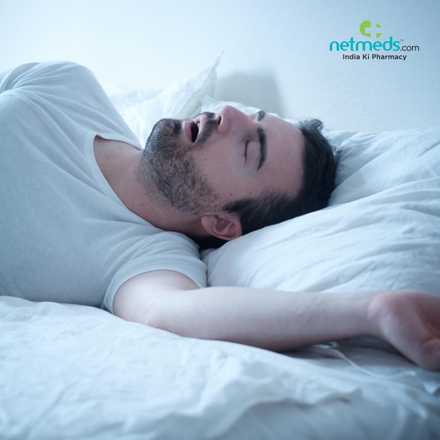 Man sleeping with his mouth open