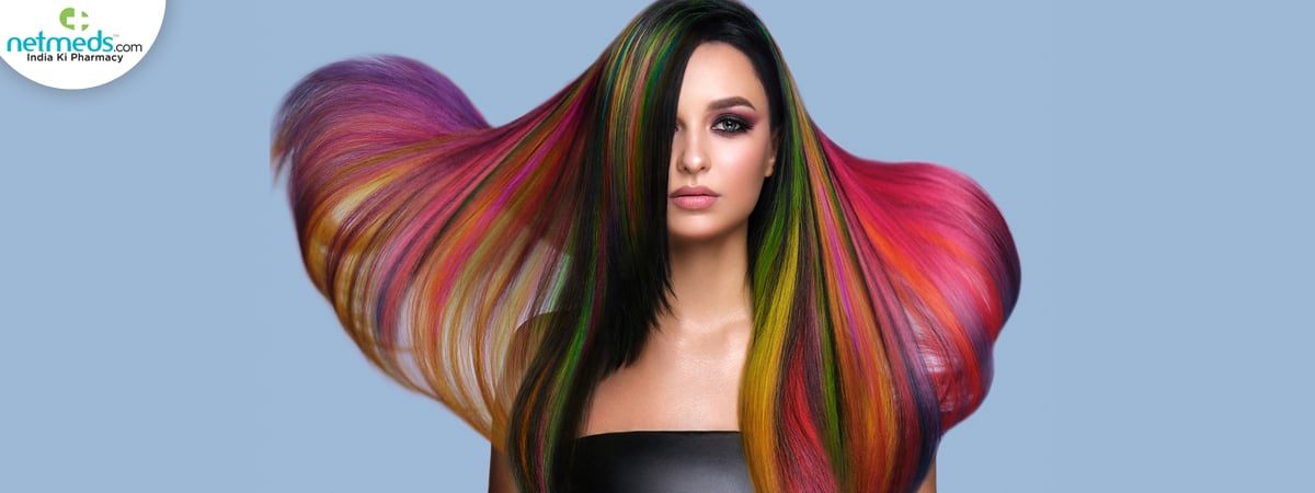 coloured hair