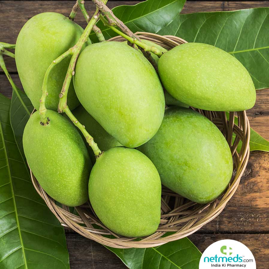 Mangoes in a basket