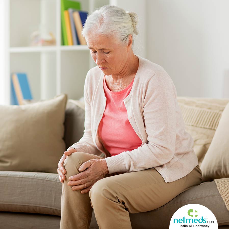 Old Woman Holding Her Knee