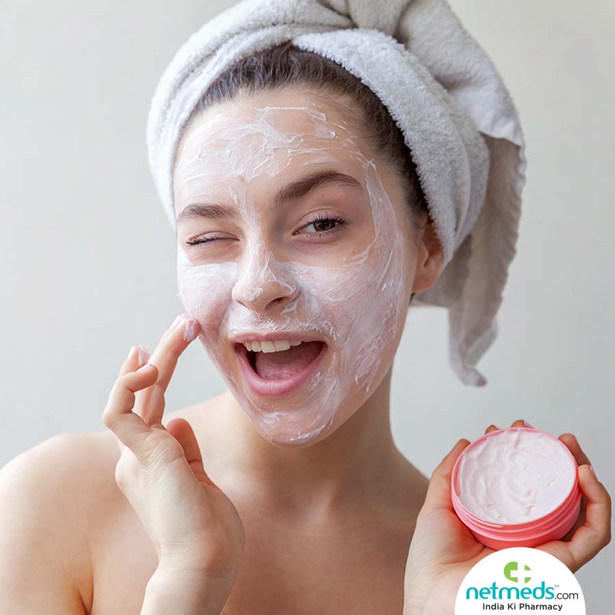 Woman applying Blackheads Beauty Masks
