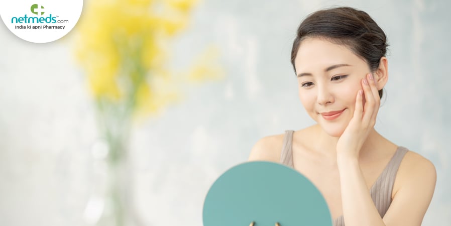Woman with good skin