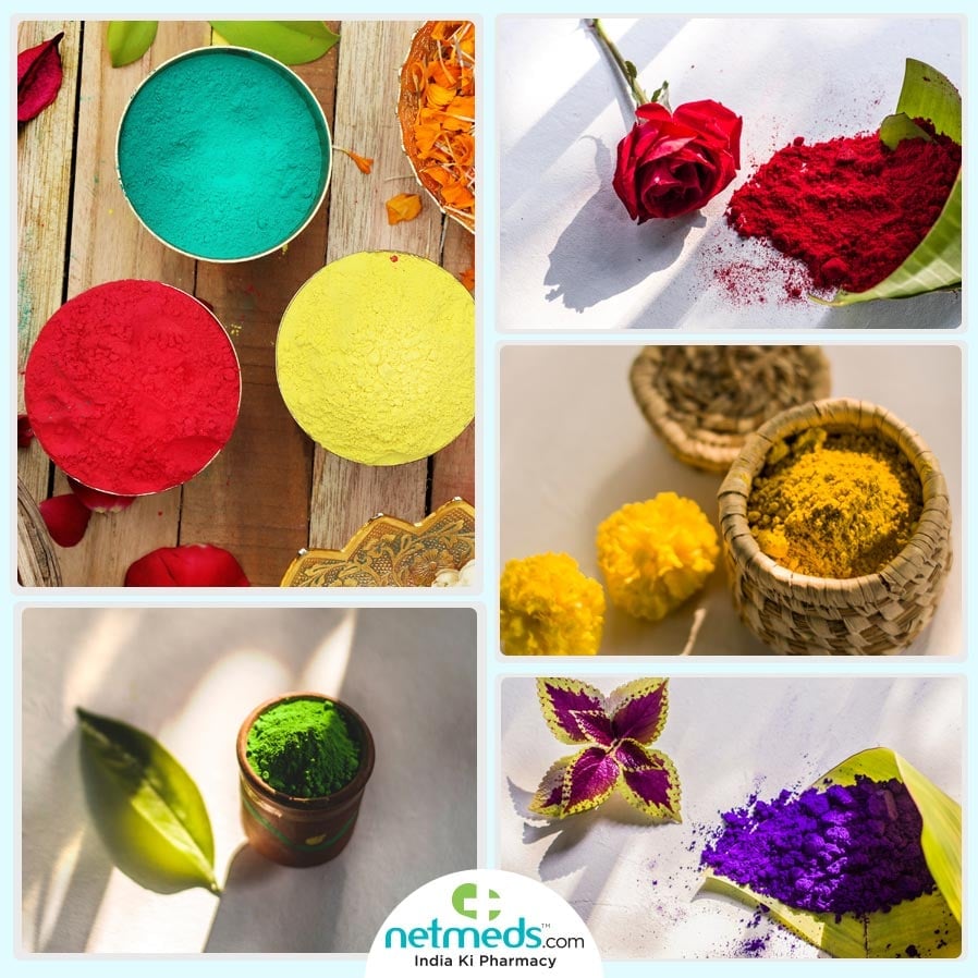 homemade holi powders