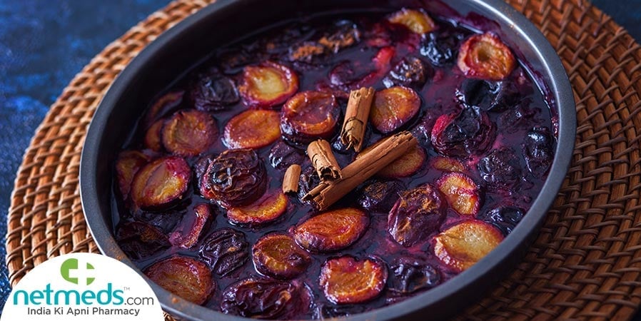 Roasted cinnamon plums