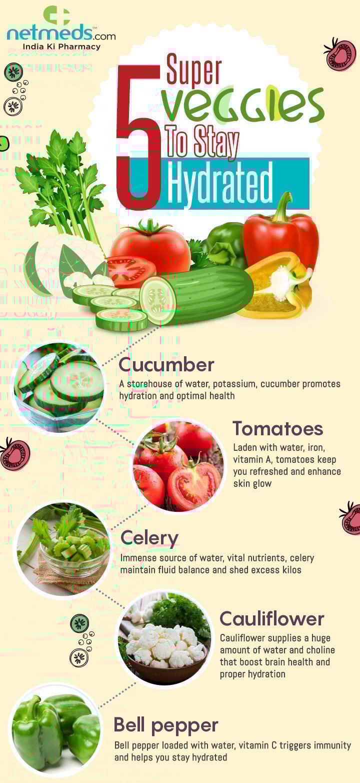 5 veggies to stay hydrated