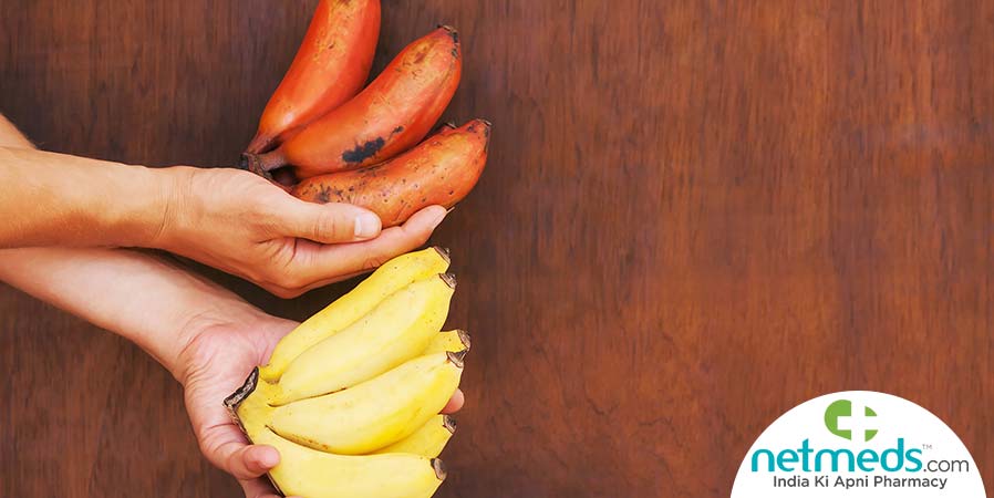 Red and Yellow bananas