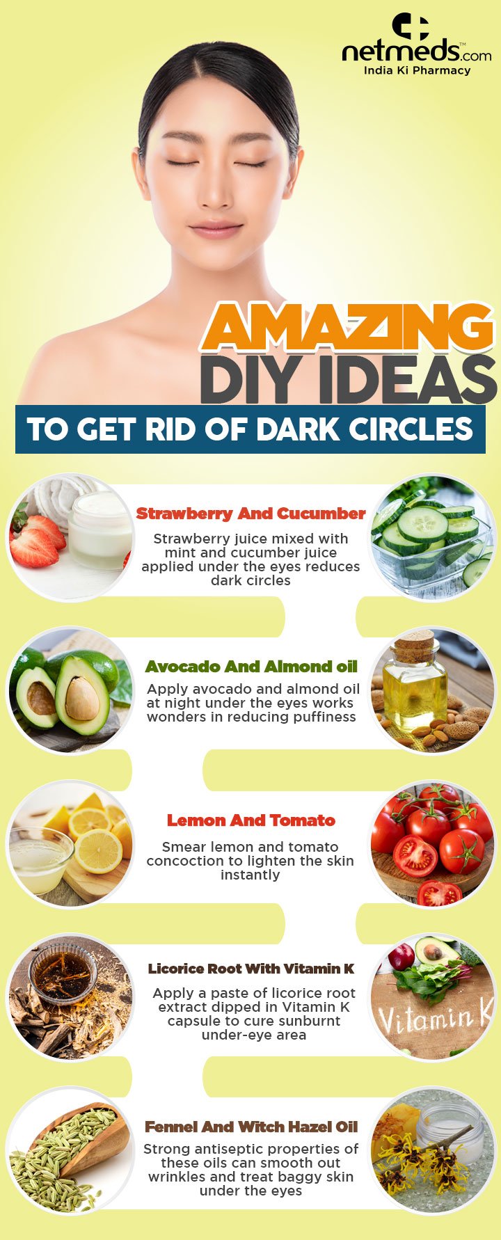 Amazing DIY Ideas To Get Rid Of Dark Circles
