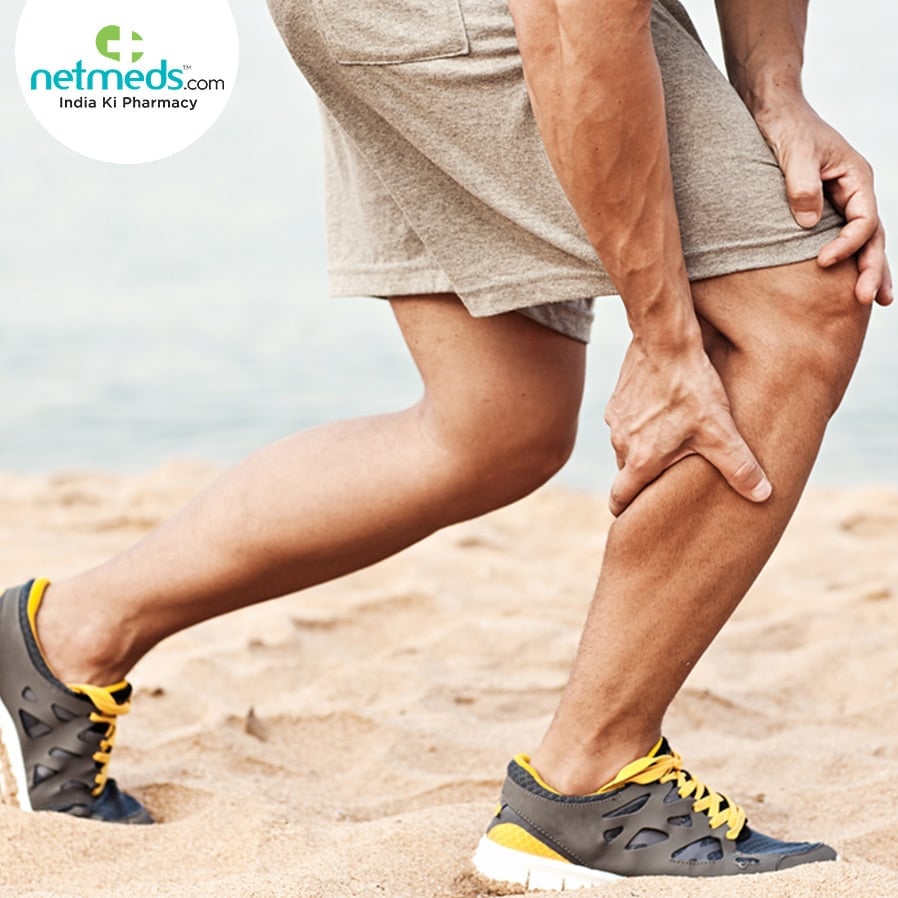 Man With Calf Muscles Cramps