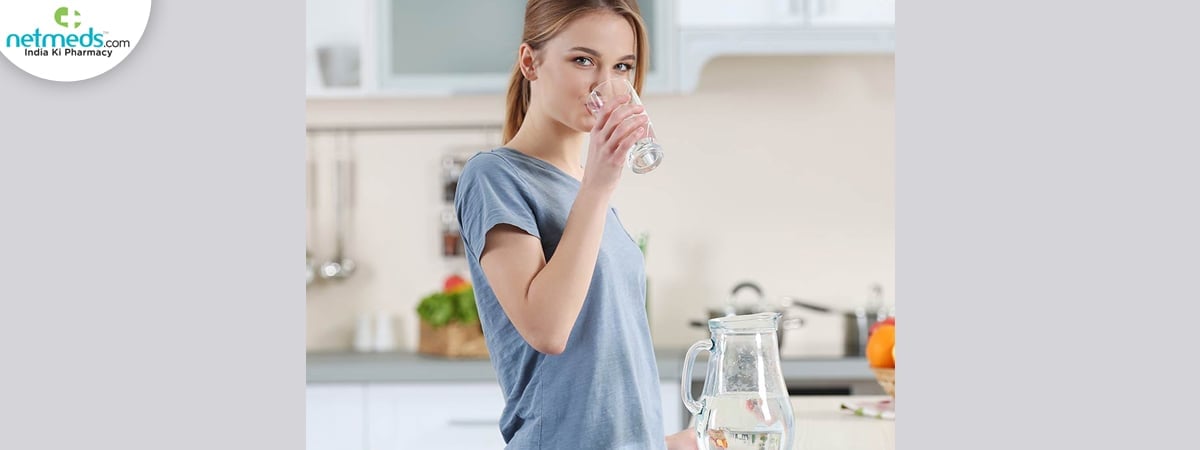 drinking cold water
