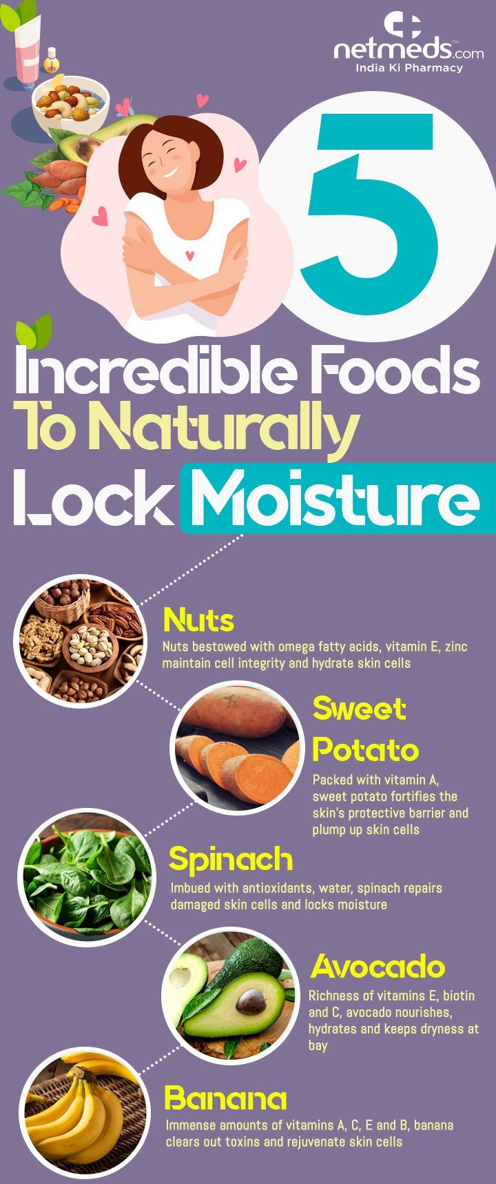 Foods to Heal And Prevent Dry Skin-Infographic