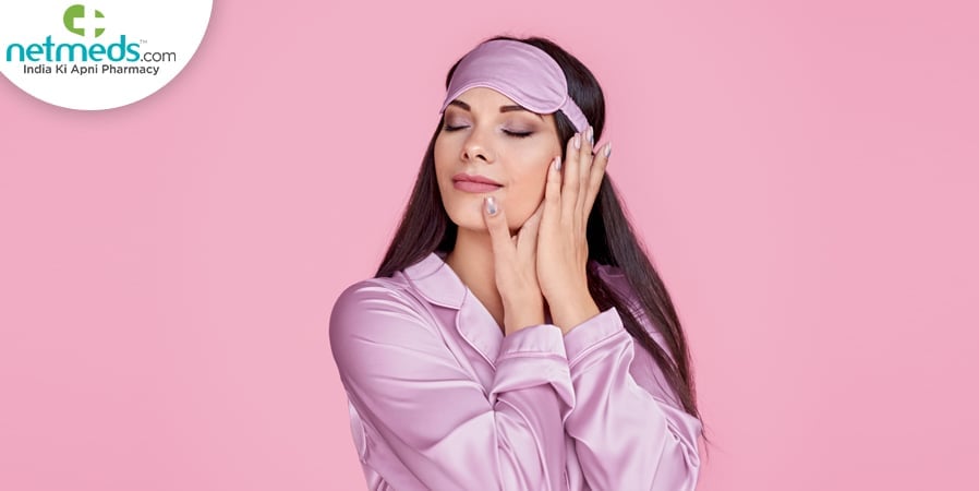 Woman doing skincare