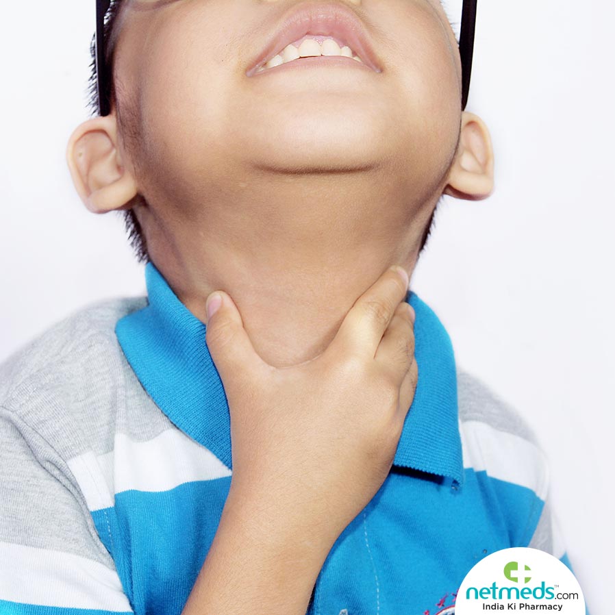 Kid With Sore Throat