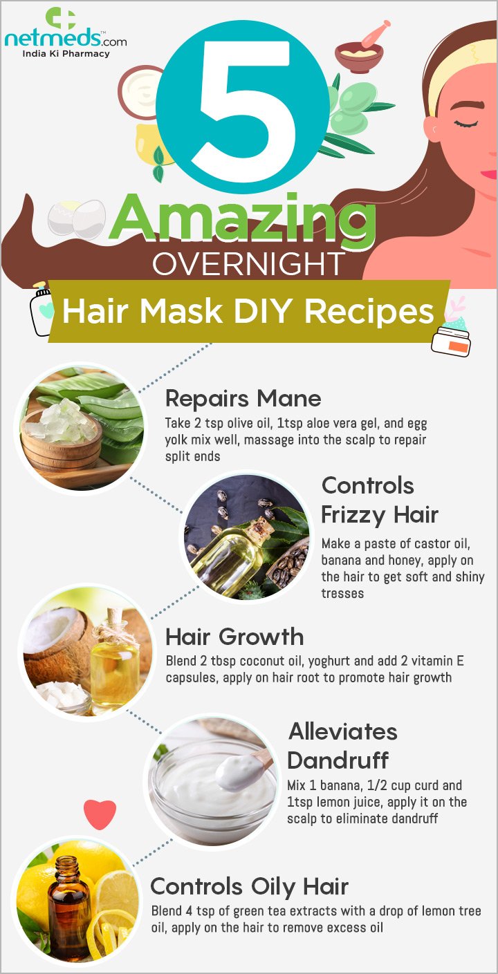5 Amazing overnight hair mask DIY recipes