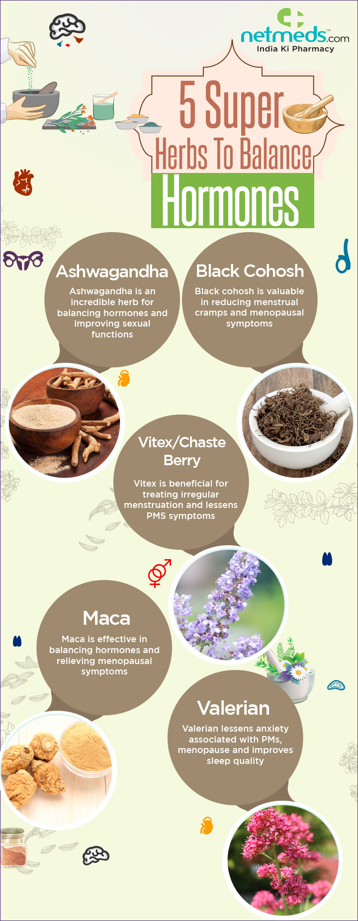 5 super herbs to balance hormones