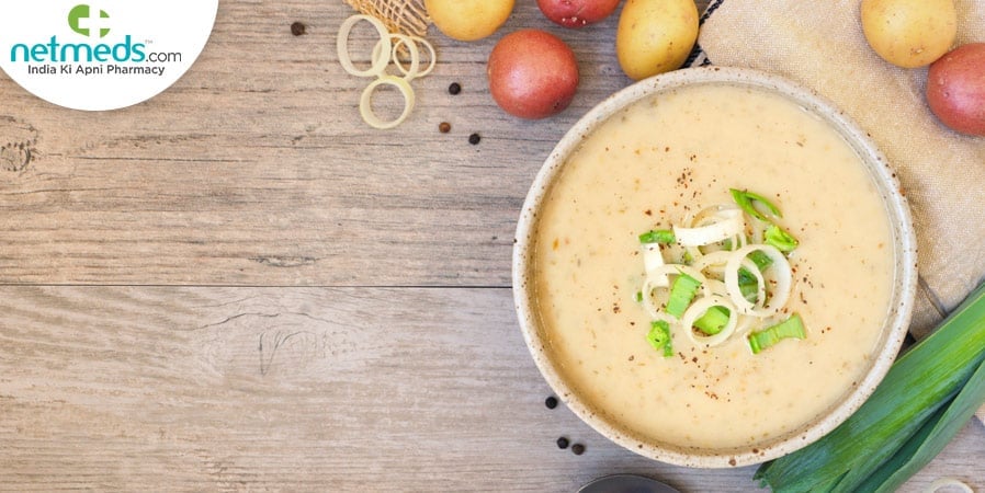 Spring onion and potato soup