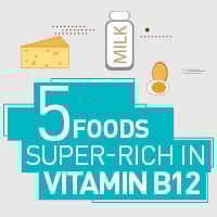 5 Foods Plentiful In Vitamin B12 That Guarantee Overall Health - Infographic