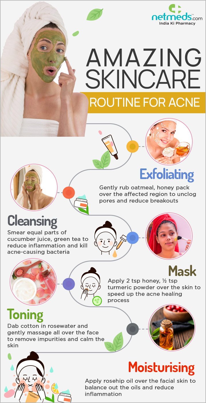 Amazing skincare routine for acne