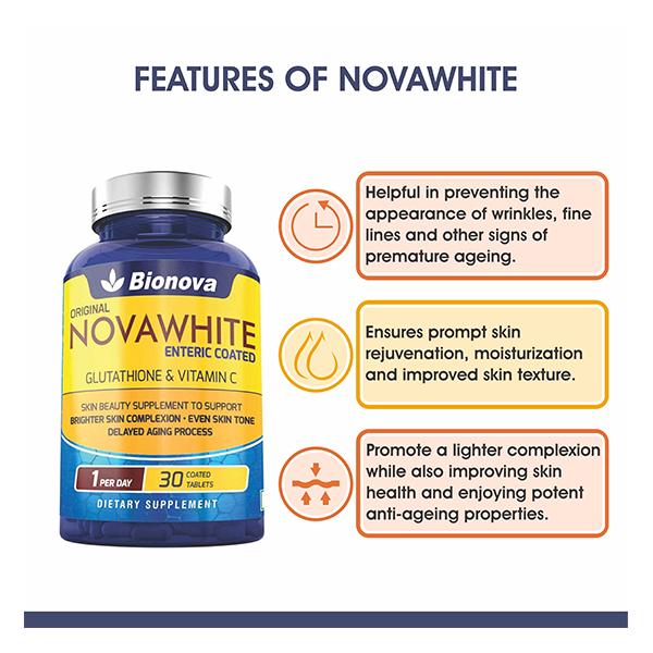 nova glutathione Bionova Original Novawhite Tablet 30's Online at Best Price