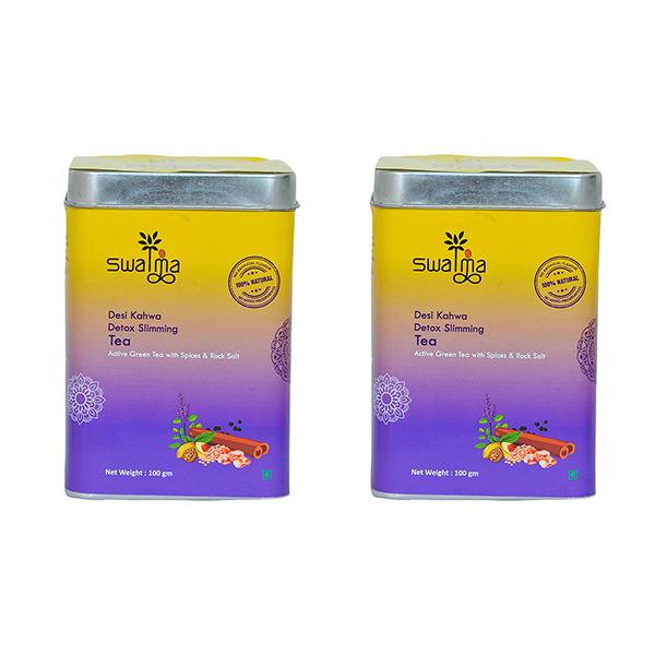 Swatma Desi Kahwa Detox Slimming Tea Powder (Pack of 2 x 100 gm)
