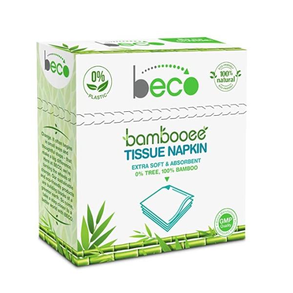 Beco Bambooee Extra Soft 2 Ply Tissue Napkin (Pack of 2 x 50's)