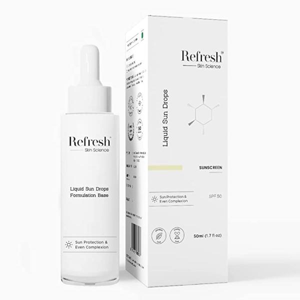 Refresh Skin Science Liquid Sun Drops SPF 50 Protection Sunscreen 50 ml
