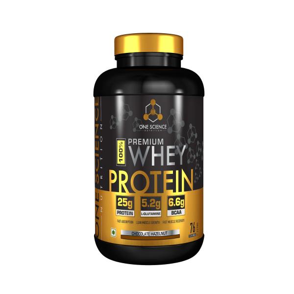 One Science Nutrition Premium Whey Protein Powder - Chocolate Hazelnut ...