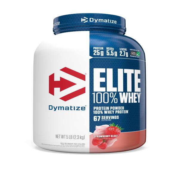 Dymatize Elite 100% Whey Protein Powder - Strawberry Blast 2300 gm ...