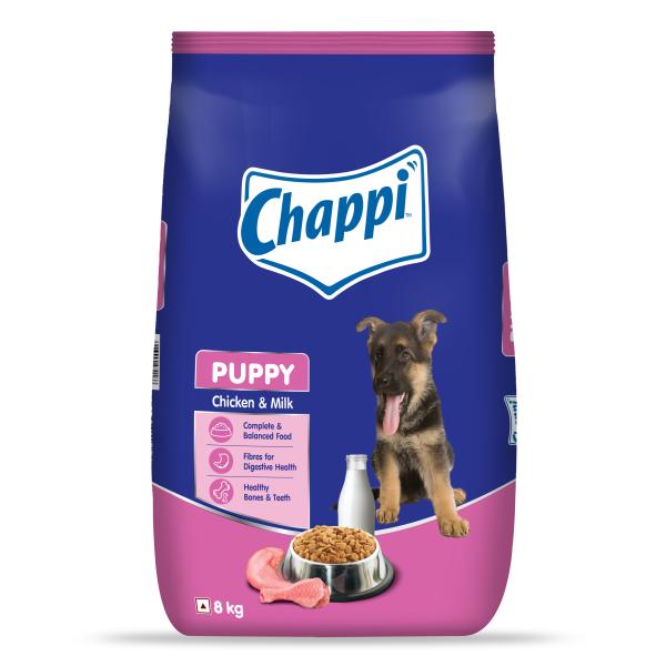 Chappi Puppy Dog Food - Chicken & Milk Flavor 8000 gm