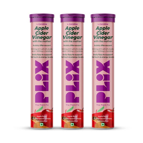 l carnitine with apple cider vinegar Buy Plix L-Carnitine Effervescent Tablet - Apple Burst (Pack of 3 x 15's) 1's Online at Discounted Price guerilla gainz Apple Cider Vinegar