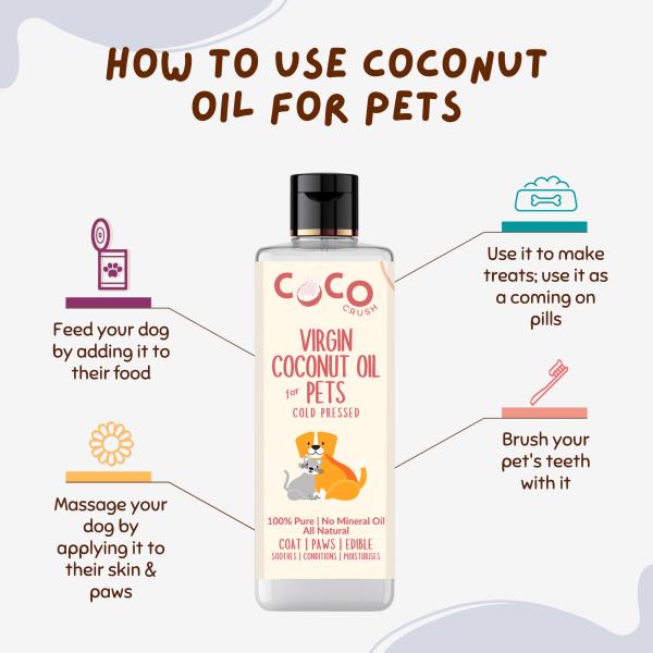 Buy Coco Crush Cold Pressed Pets Virgin Coconut Oil 50 ml Online